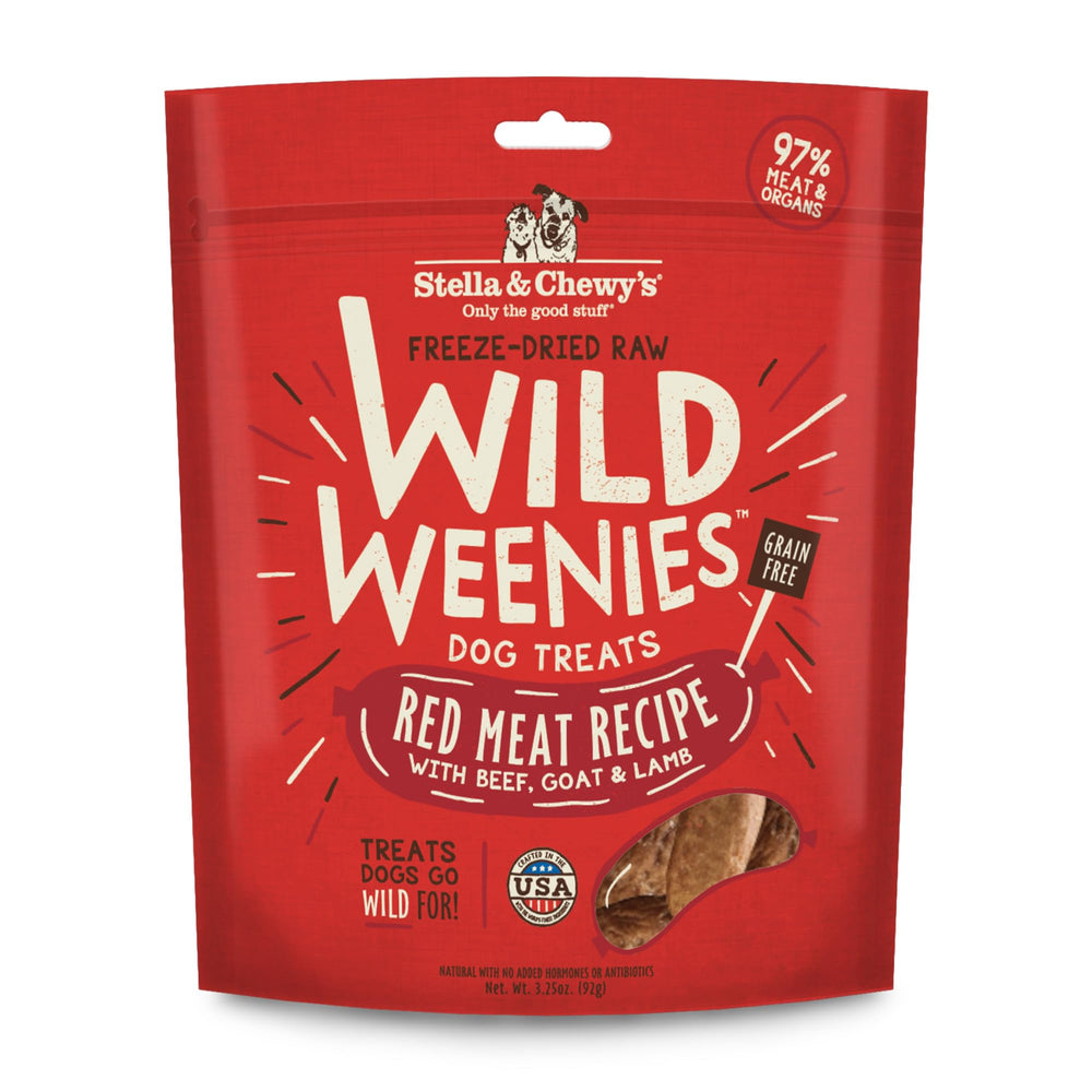 Bolsa de Stella & Chewy's Wild Weenies, ideal para entrenamiento sin desmoronarse.