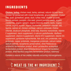 Granos integrales cebada y avena en Stella & Chewy's Wild Red, digestión suave.