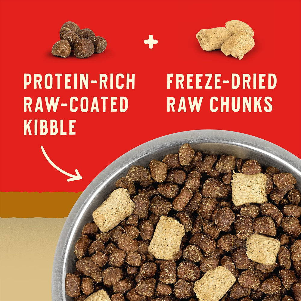 Proteínas múltiples en Stella & Chewy's Wild Red para una dieta variada.