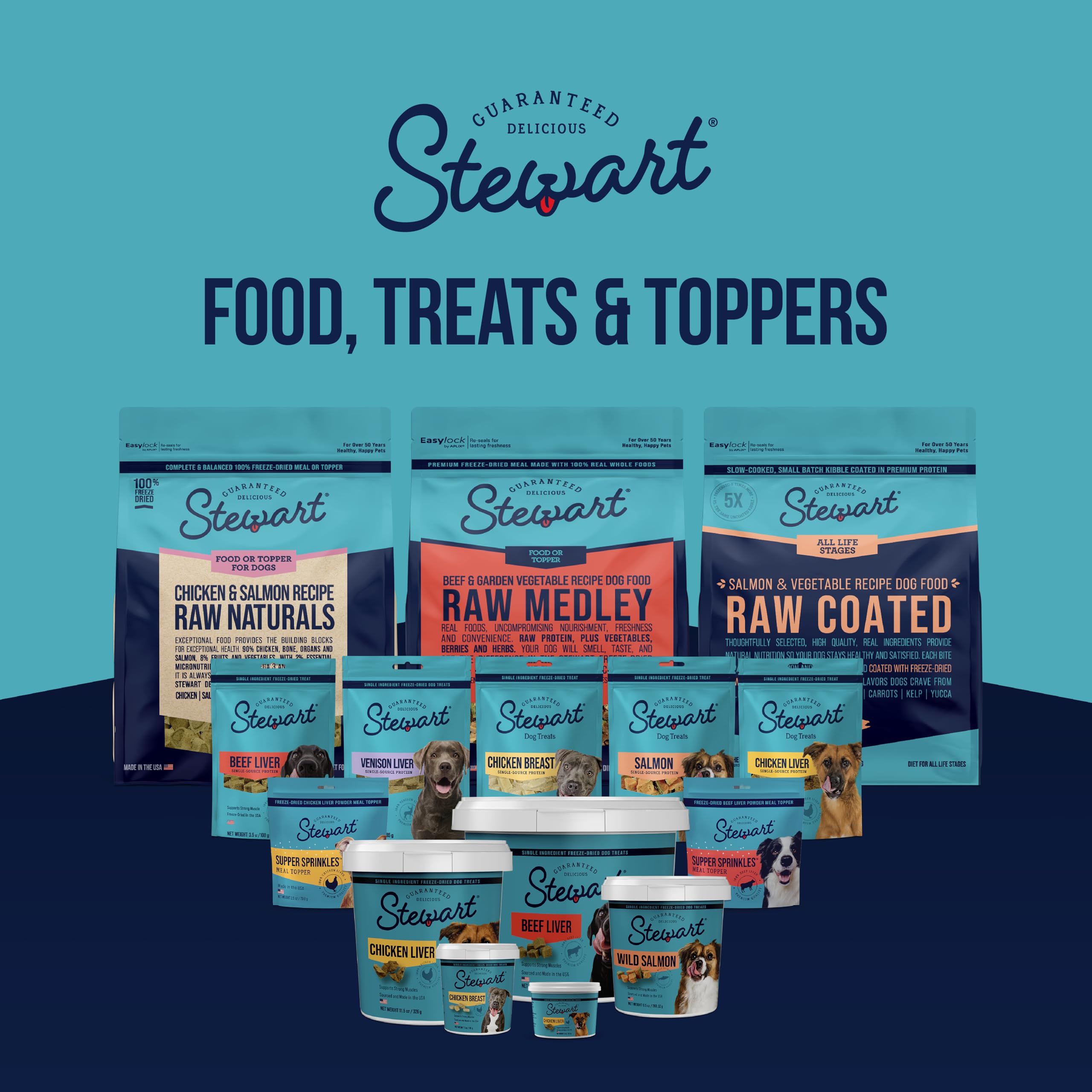 Stewart sin granos y sin gluten para perros con sensibilidades.