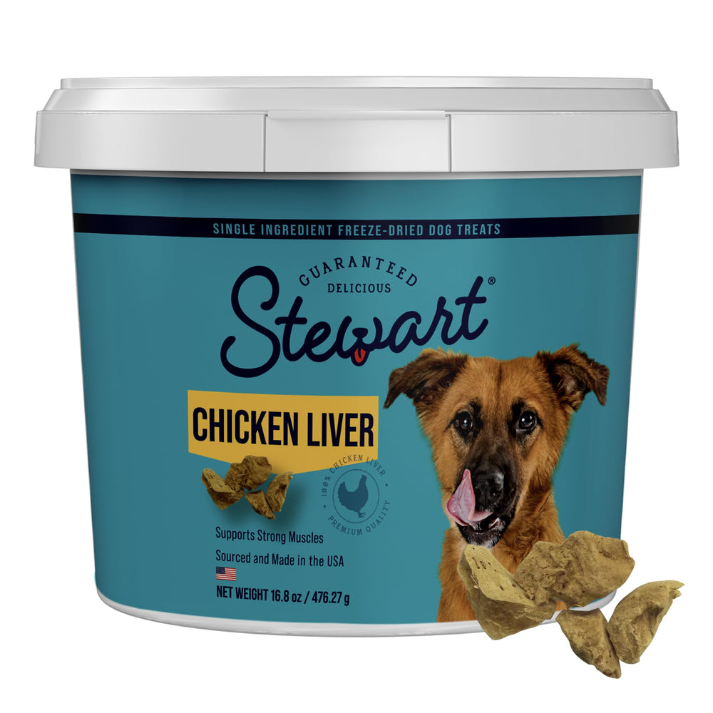 Stewart tubo reutilizable de 16.8 oz para premios de hígado de pollo.