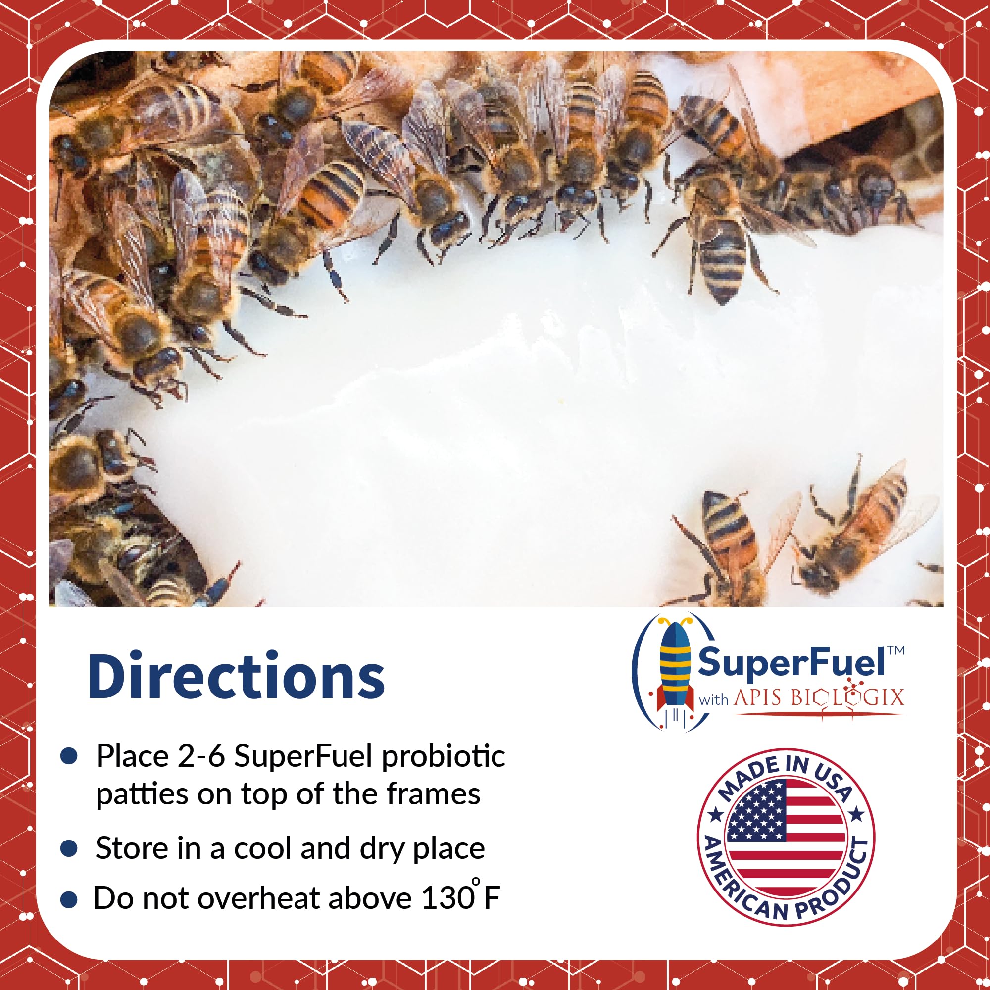 STRONG MICROBIALS SuperFuel: abejas alimentándose con energía natural gracias al néctar simulado.