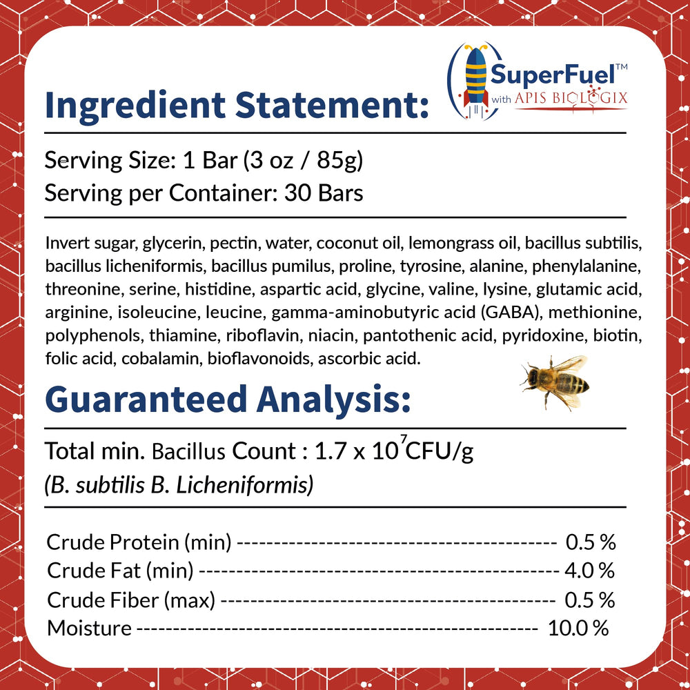 STRONG MICROBIALS SuperFuel: abejas más activas en invierno gracias a la energía sostenida.