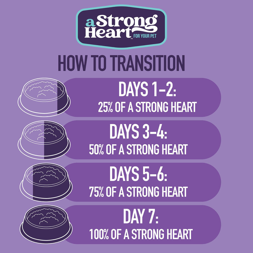 Strongheart brand stamp packaging signals trust and USA origin.