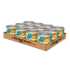 Strongheart lata con pollo desmenuzado en salsa para la comida diaria