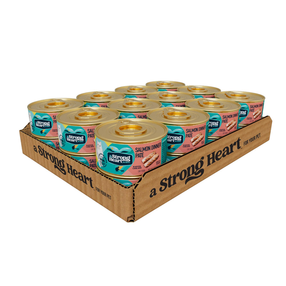 Strongheart gajo paté salmón, lata de 3oz, proteína de alta calidad