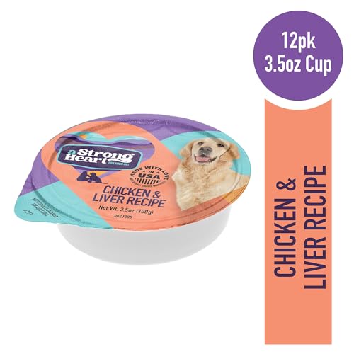 Strongheart paquete doce tazas perro: conveniencia de alimentación diaria.