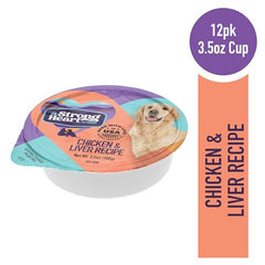 Strongheart paquete doce tazas perro: conveniencia de alimentación diaria.