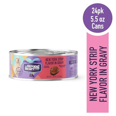 Strongheart: trozos de carne de lomo neoyorquino para perro en salsa.