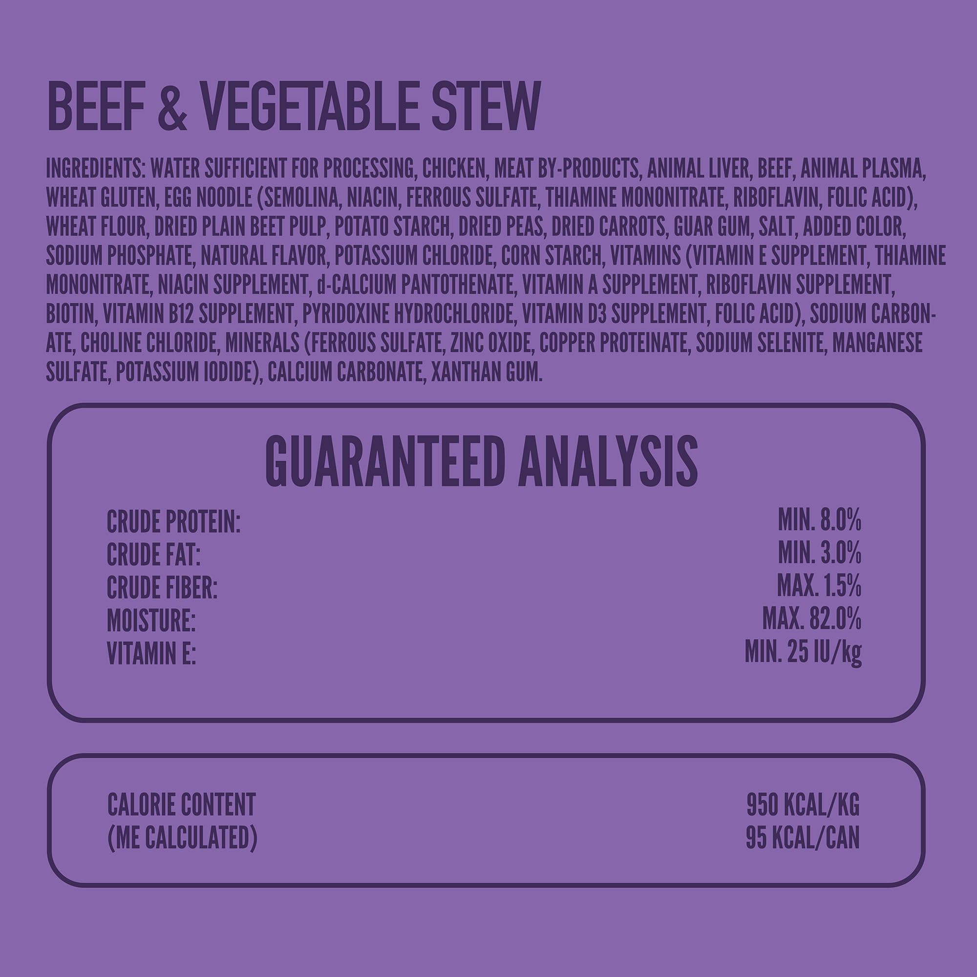 Strongheart beef and vegetables close-up showing hearty texture and aroma.