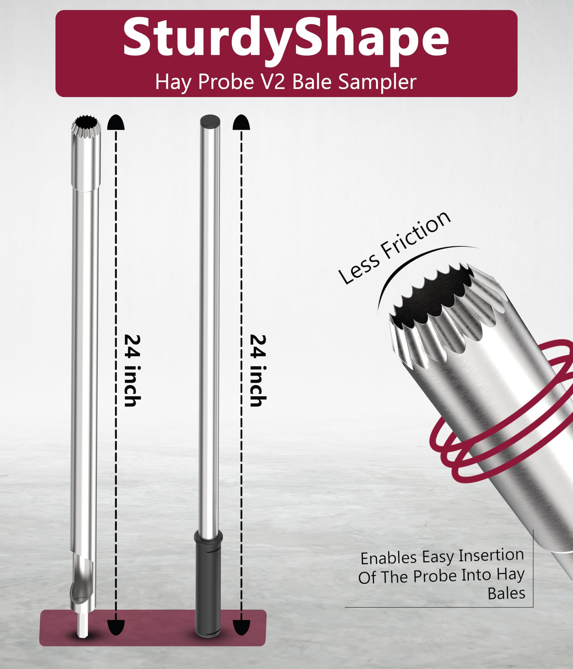 SturdyShape diseño robusto para forraje y ganaderos que optimizan decisiones de alimentación.