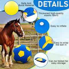 Kit completo Suilung para caballos: bola, funda, tapón y bomba.