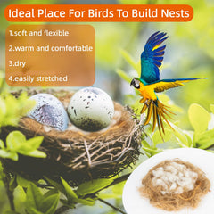 Sukh material nido para pájaros pequeños: ideal para budgies y canarios.