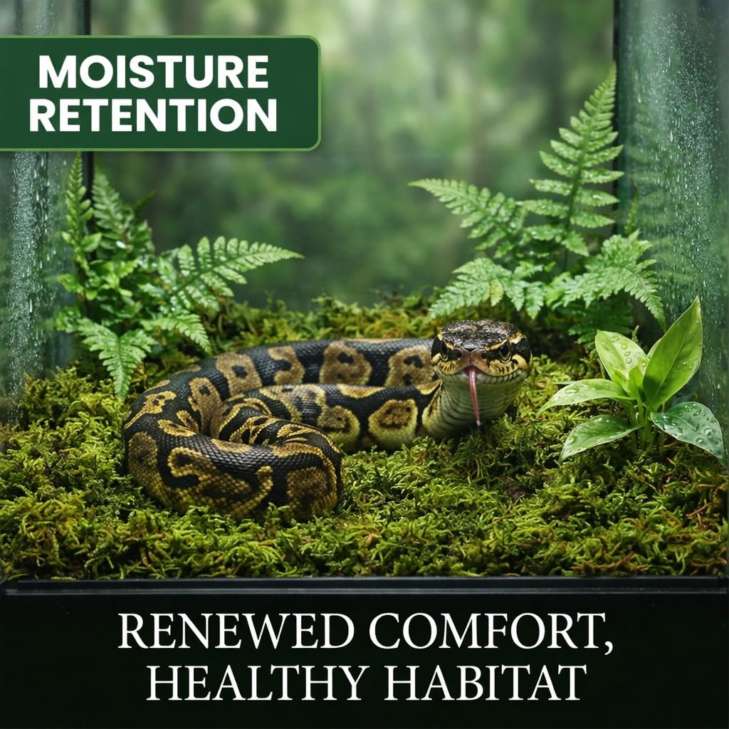 Sukh musgo esfagno crea refugios naturales para reptiles y zonas de anidación