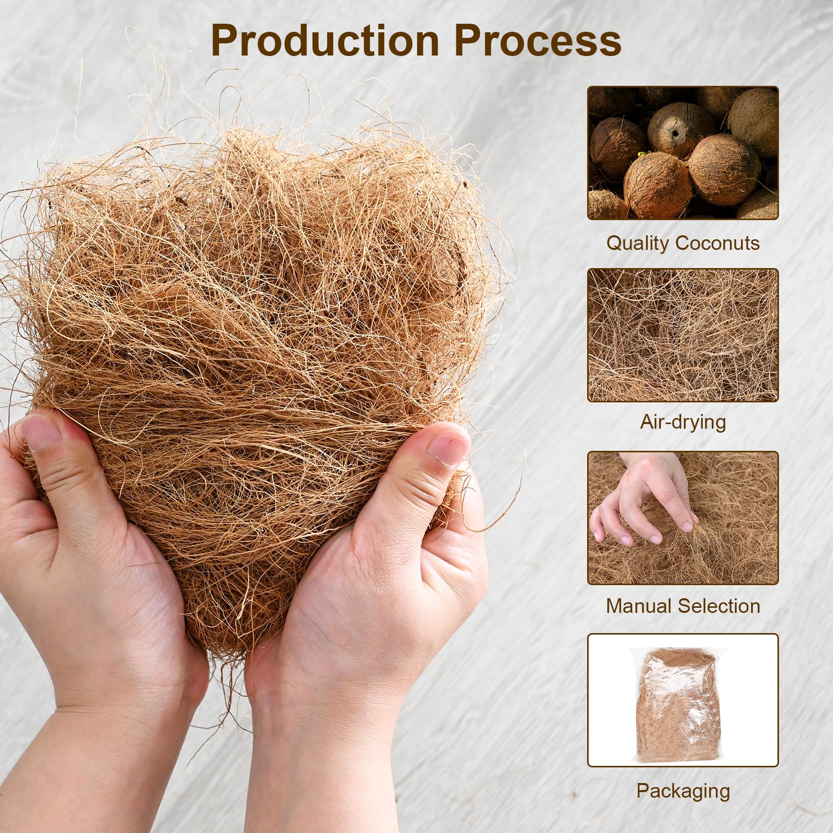 Sukh fibra coco nido coco natural para aves.