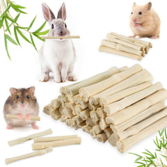 Sukh palitos de bambú para conejo, promueven masticación diaria segura