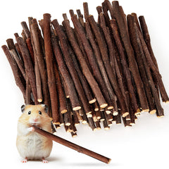Sukh palitos de manzana orgánicos 250 g, empaque visible, mordedor natural para roedores.