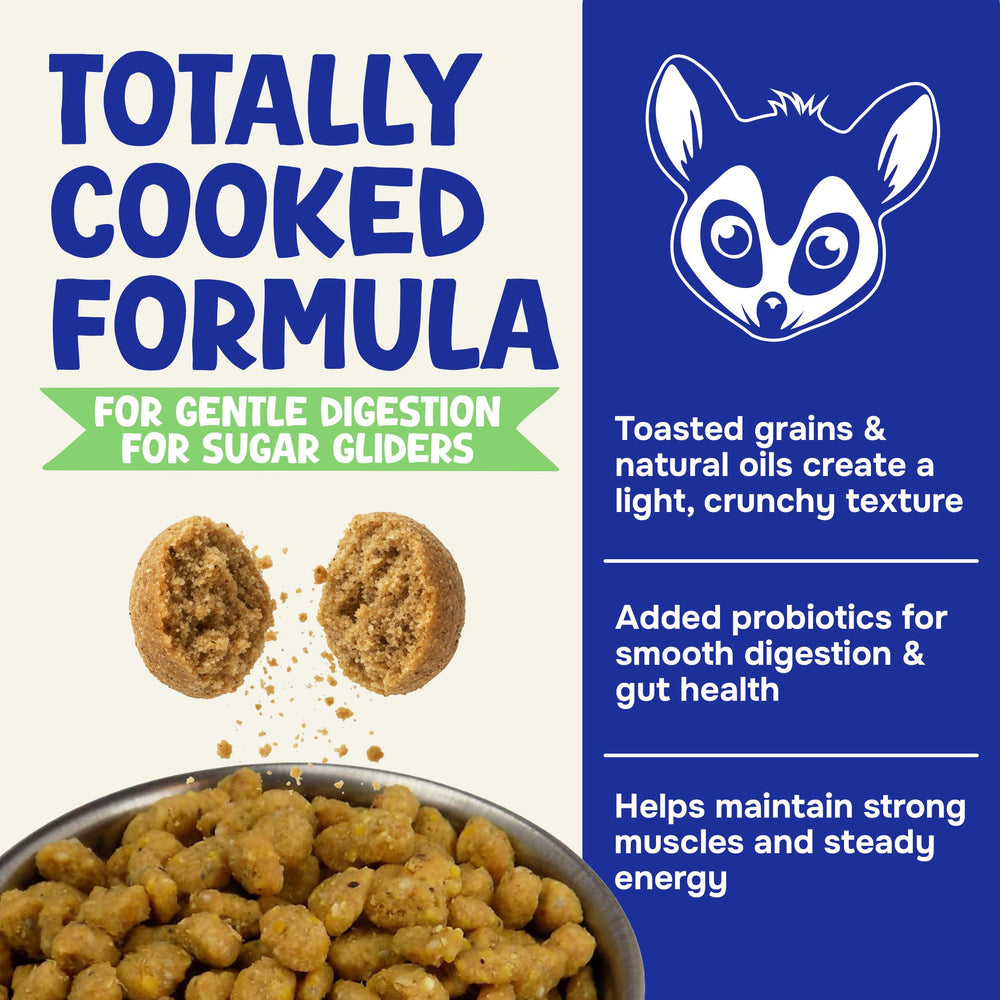 Suncoast Sugar Gliders aroma-fruta, nutrición confiable para planeadores nocturnos