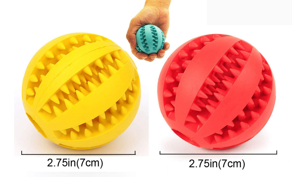 Sunglow, bola-juguete con diseño dental para limpieza de dientes durante el juego.