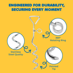 SunGrow aro giratorio 360° evita enredos durante paseos