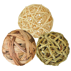 SunGrow bolas masticar conejo 3 piezas para entretenimiento seguro