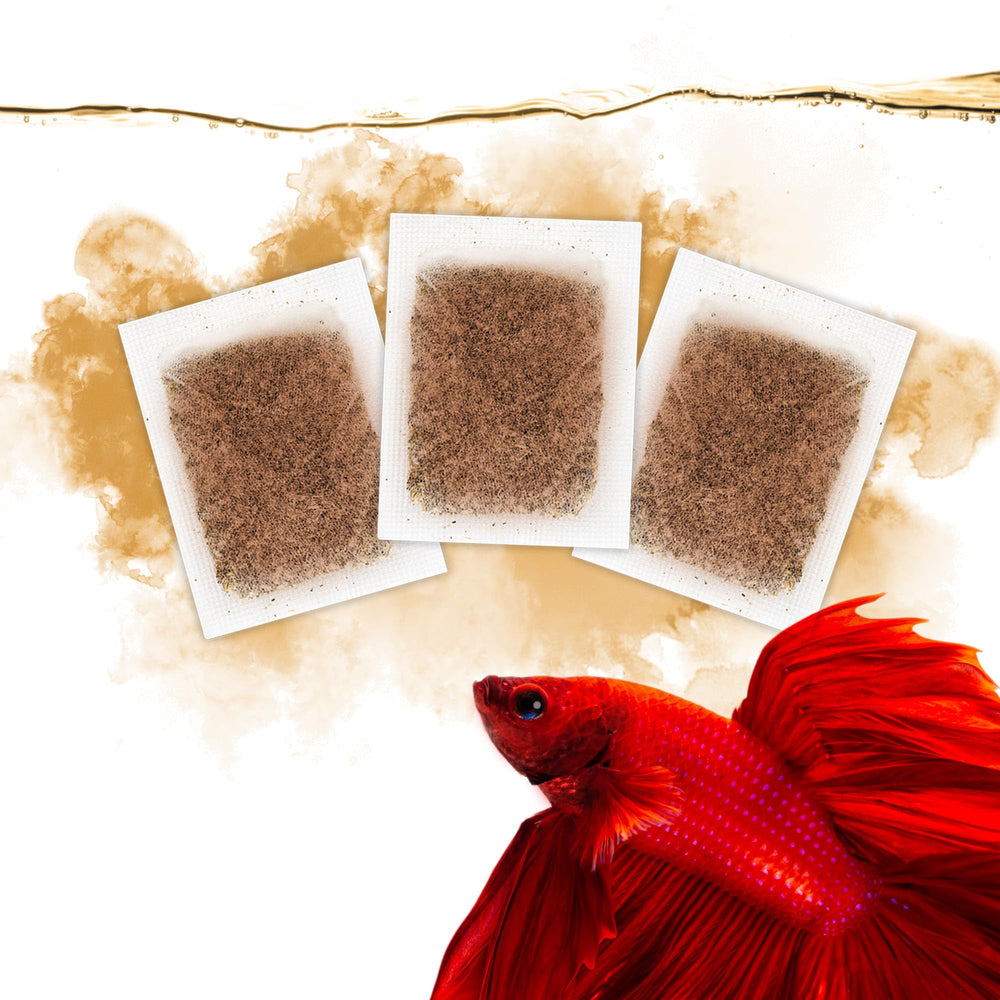 SunGrow Catappa bolsas para acuario muestran manejo limpio sin polvo.