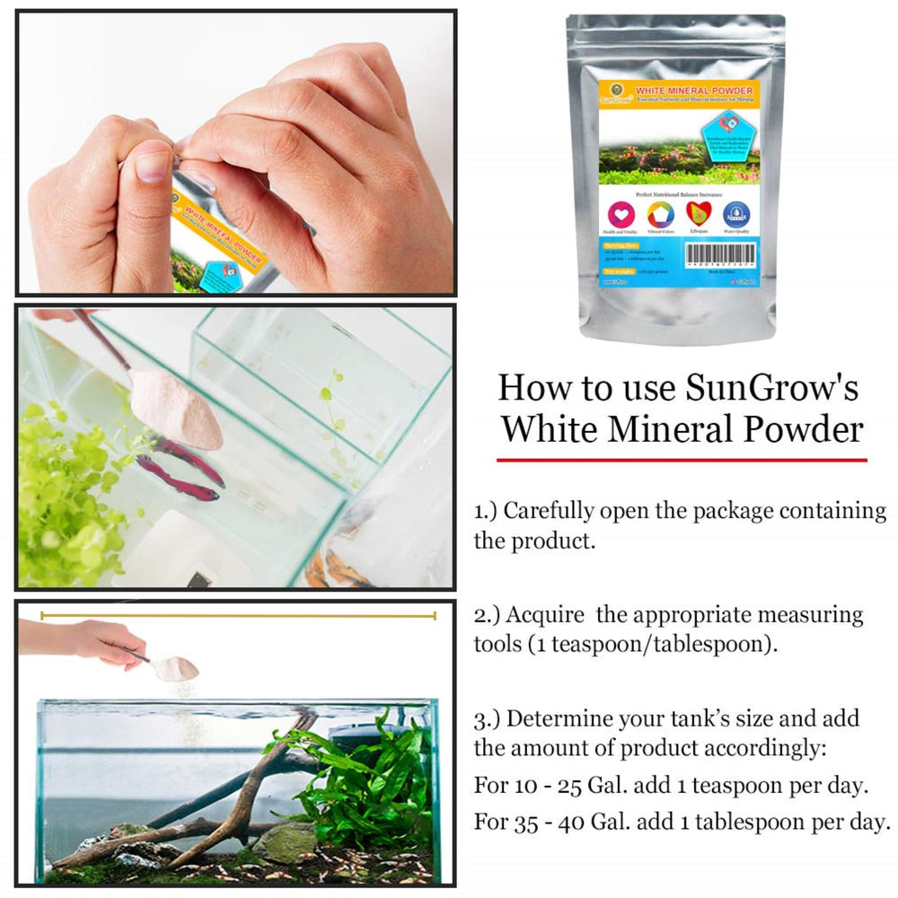 SunGrow ayuda a la muda suave de camarones de agua dulce.