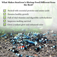 SunGrow nutrición crustáceos juveniles: desarrollo saludable