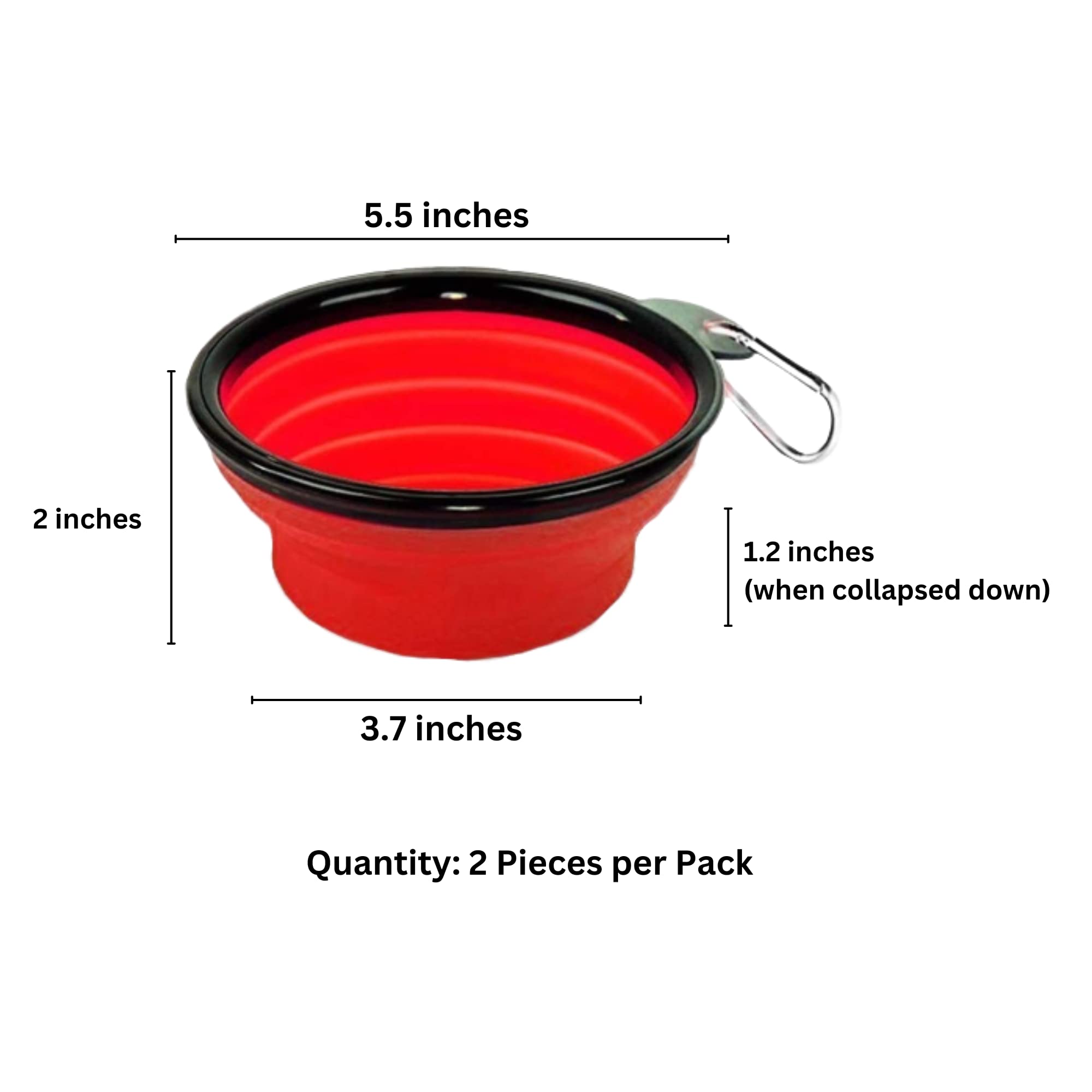 SunGrow tazones de viaje compactos para perros y gatos