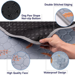 Sunheir almohadilla lavable con base antideslizante de silicona, área estable para perros.