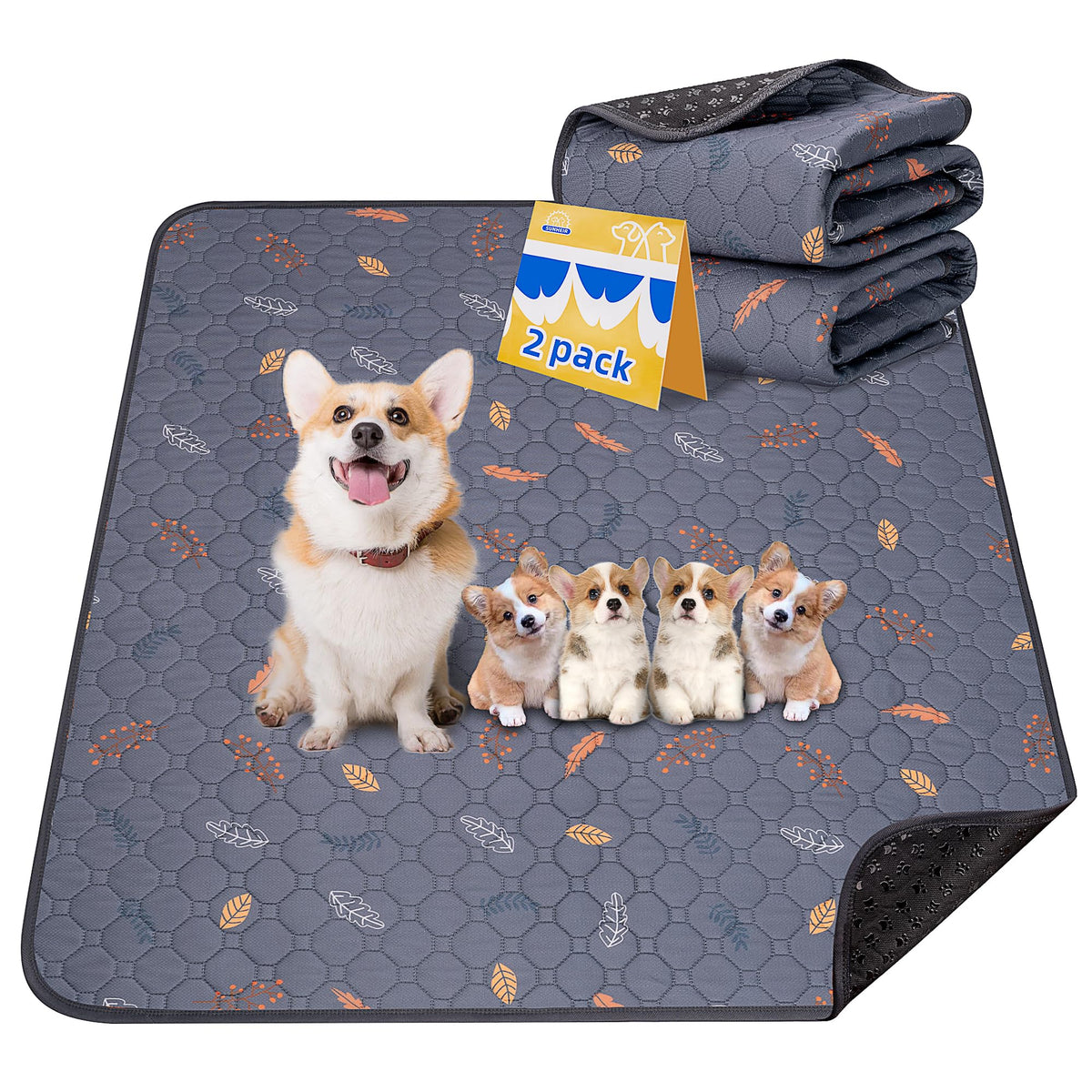 Sunheir almohadillas para perros grandes 36x48 ideales para entrenamiento y descanso.