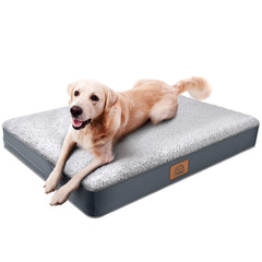 Sunheir cama ortopédica para perros pequeños, superficie Sherpa suave para descanso cómodo.
