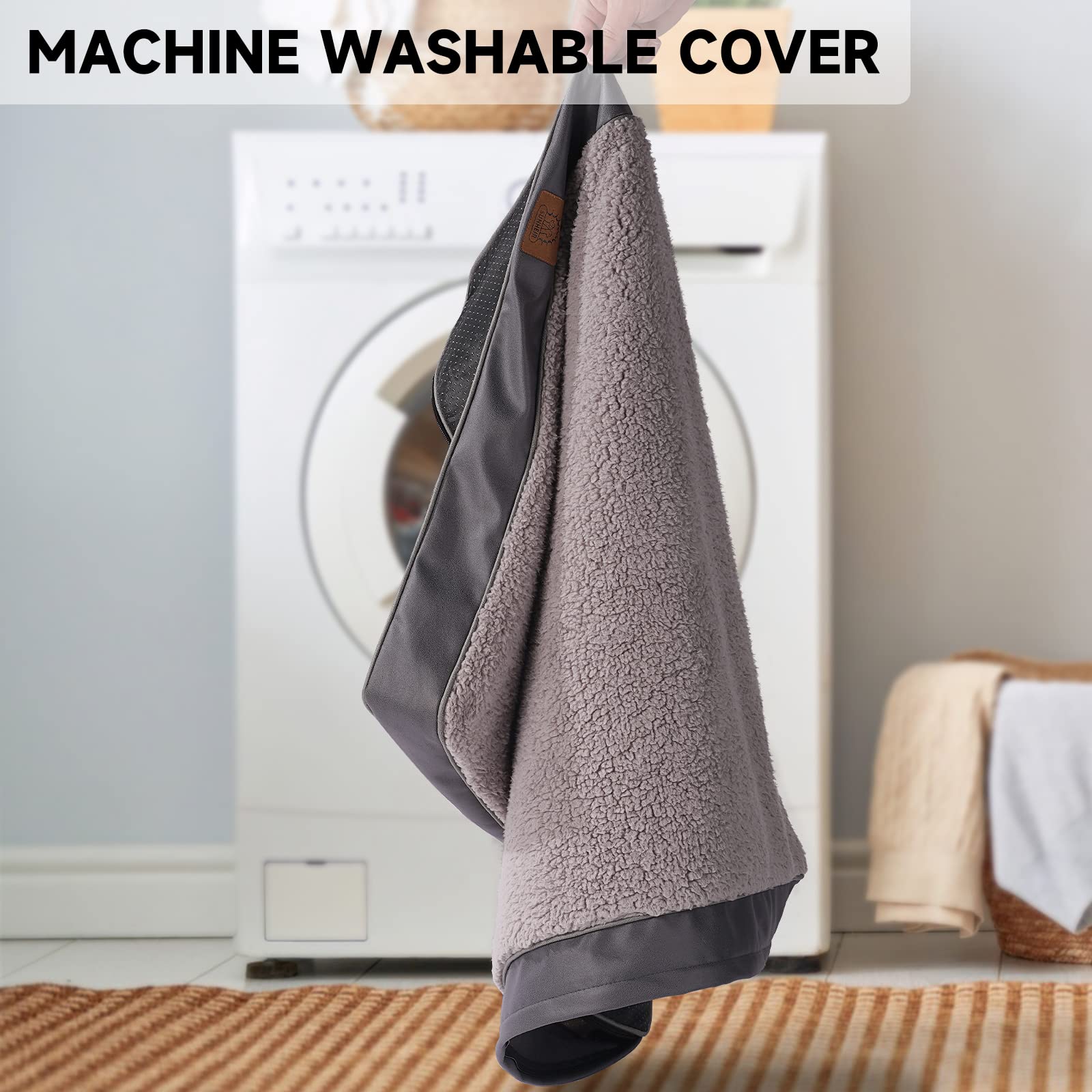 Sunheir funda antideslizante para cama de perro, reduce deslizamientos.