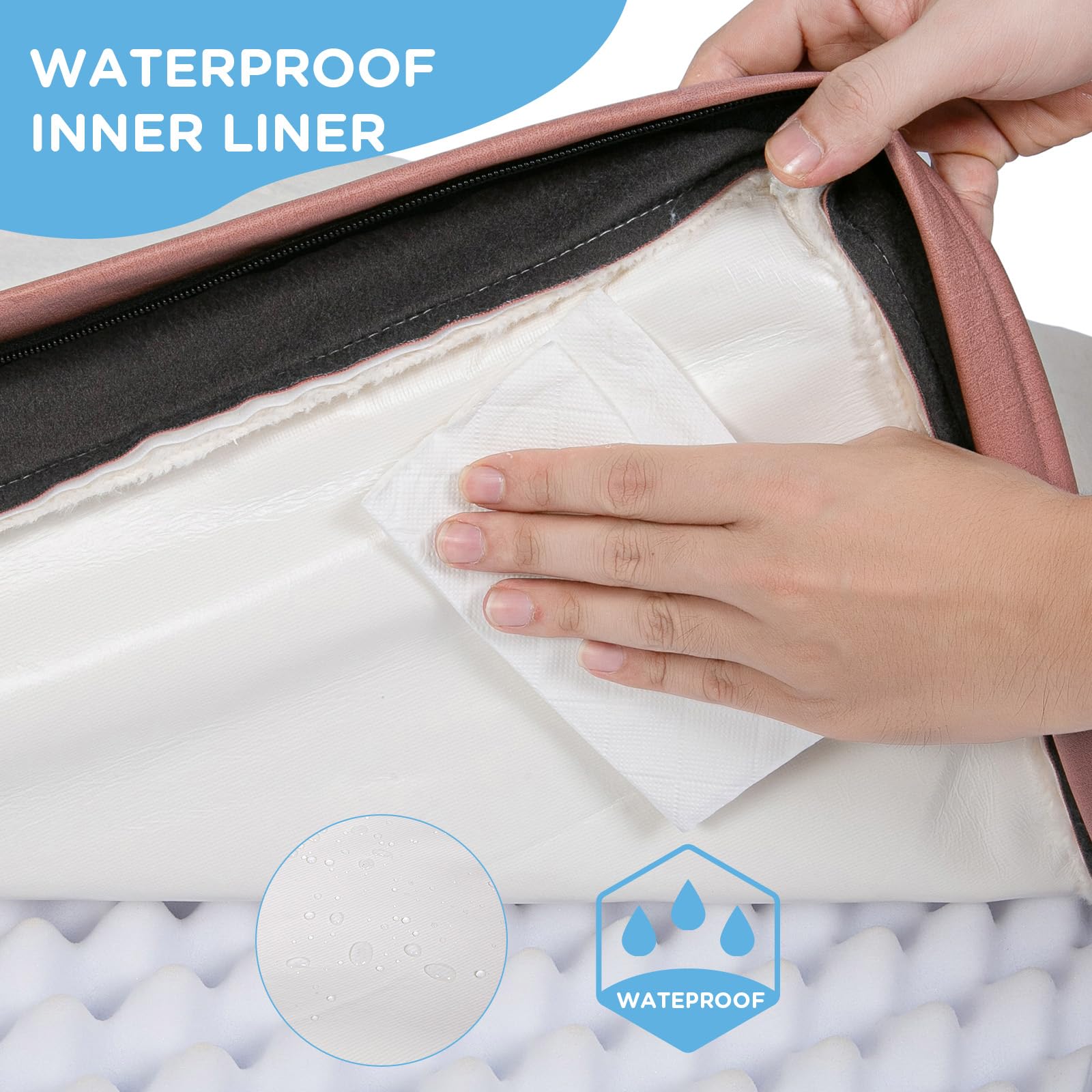 Funda desmontable y lavable de Sunheir para limpieza rápida.