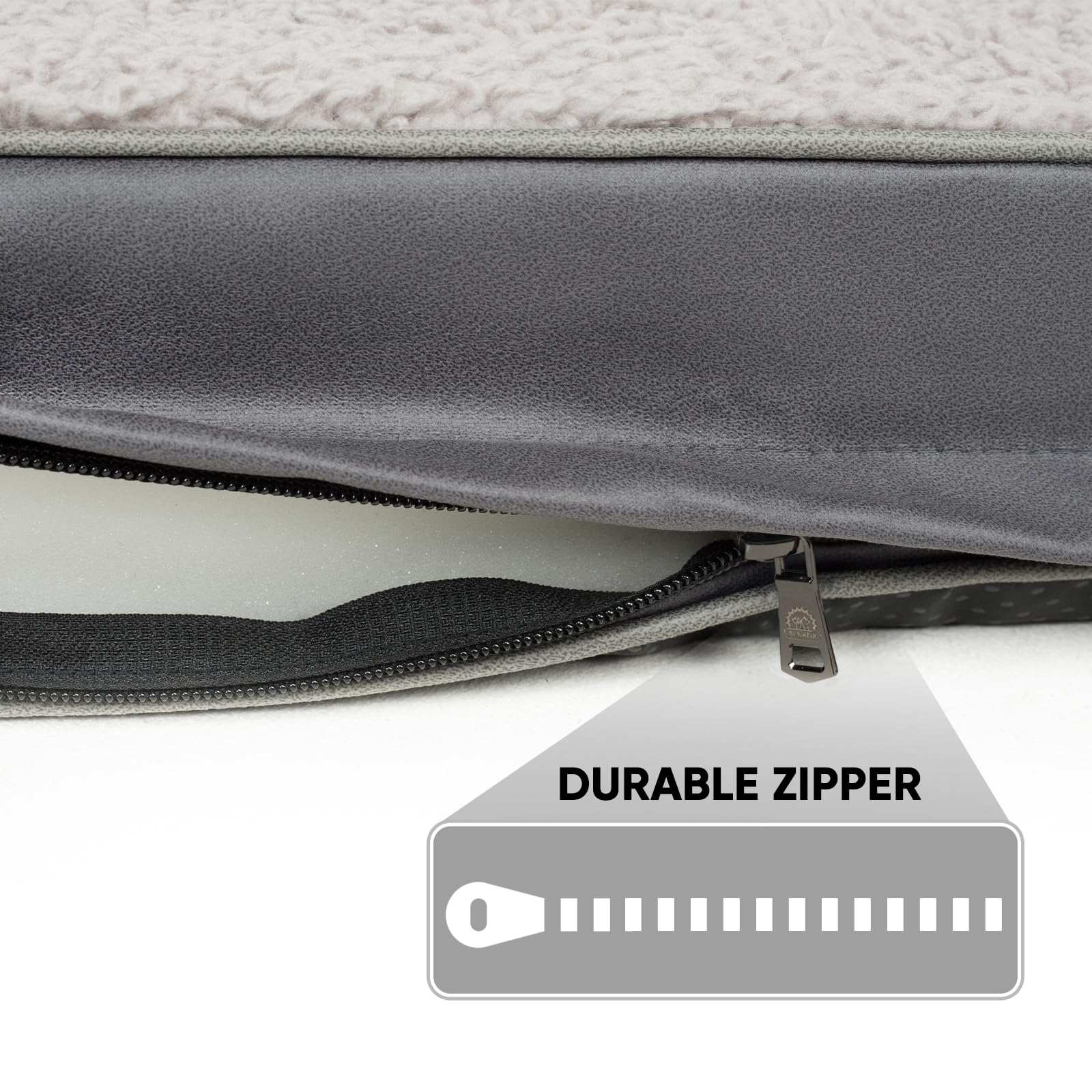 Sunheir funda con cremallera 3 capas, protección y estilo para perros.