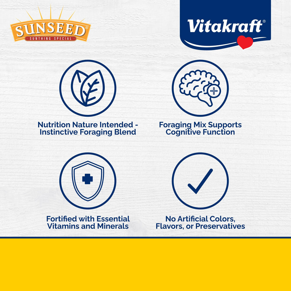 Sunseed Vita Prima Conuro, mezcla de granos y semillas para energía diaria.