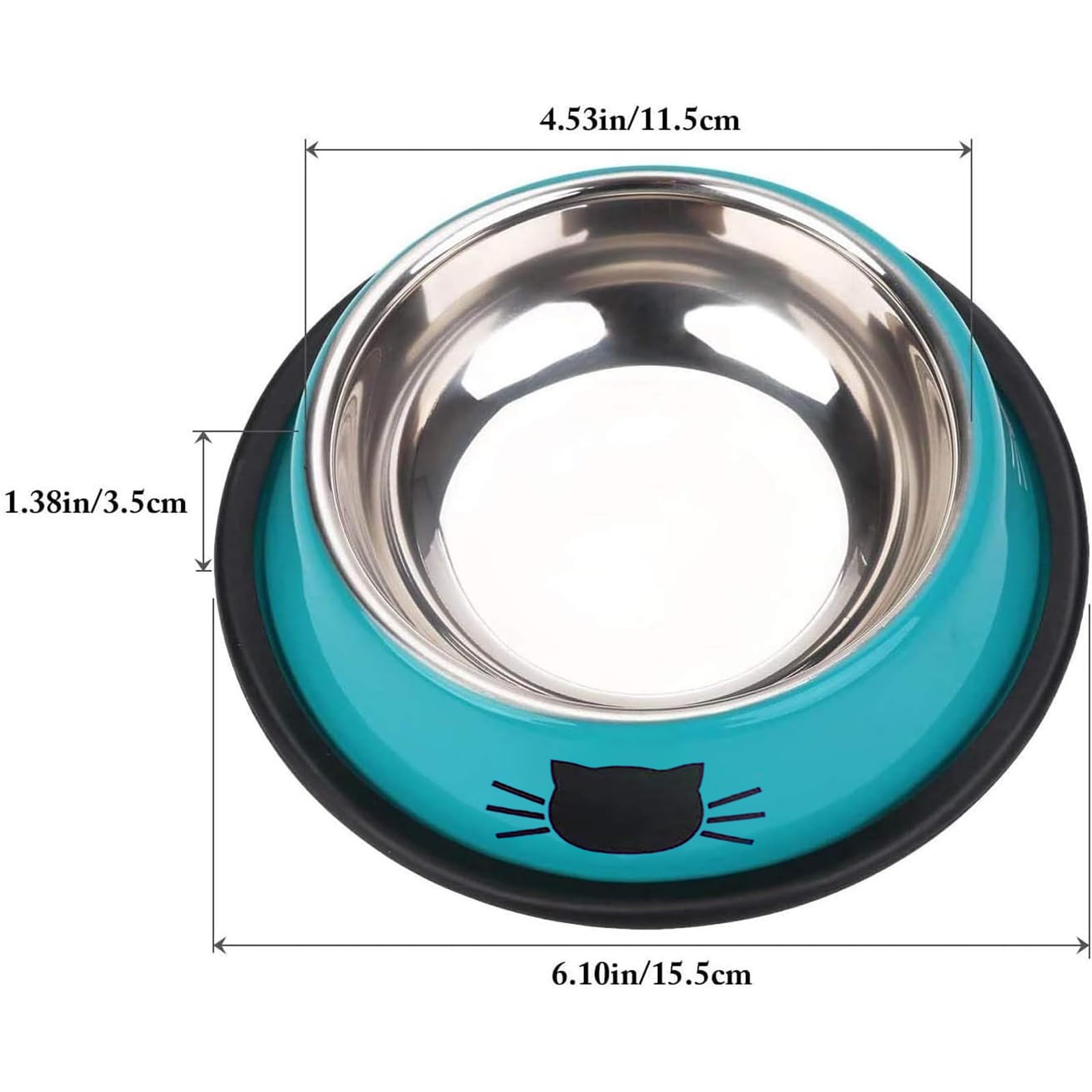 Ideal para gatitos y cachorros, cuenco compacto para comida y agua.