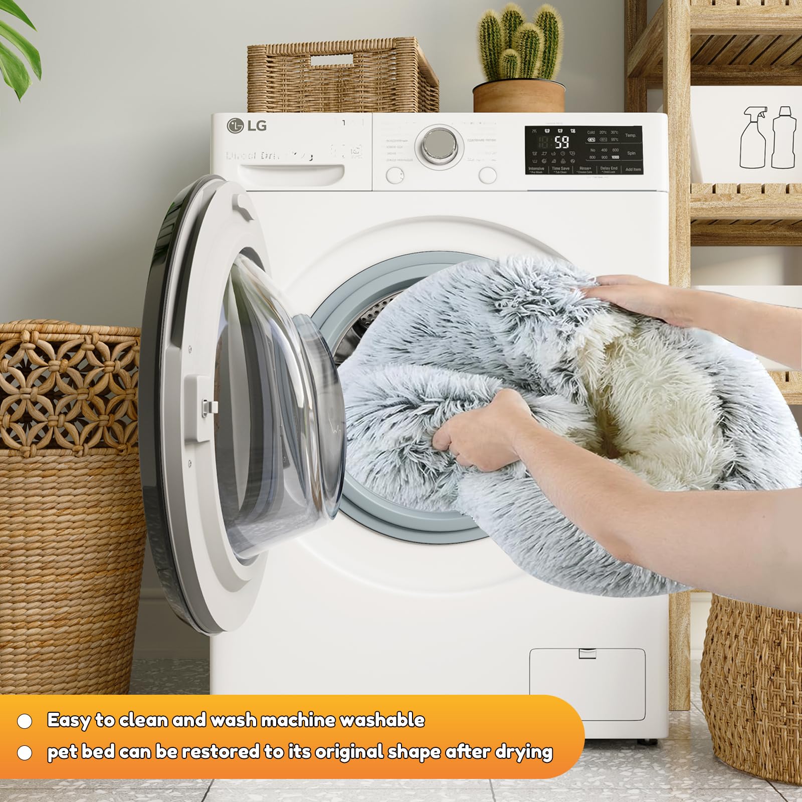 Lavable a máquina SUOXU: limpieza fácil sin deformaciones.