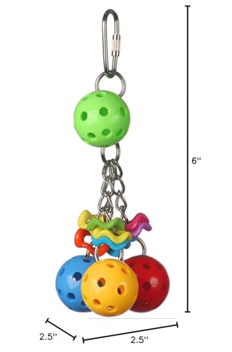 Jingleberries amarillo brillante, bola con campana para estimulación constante