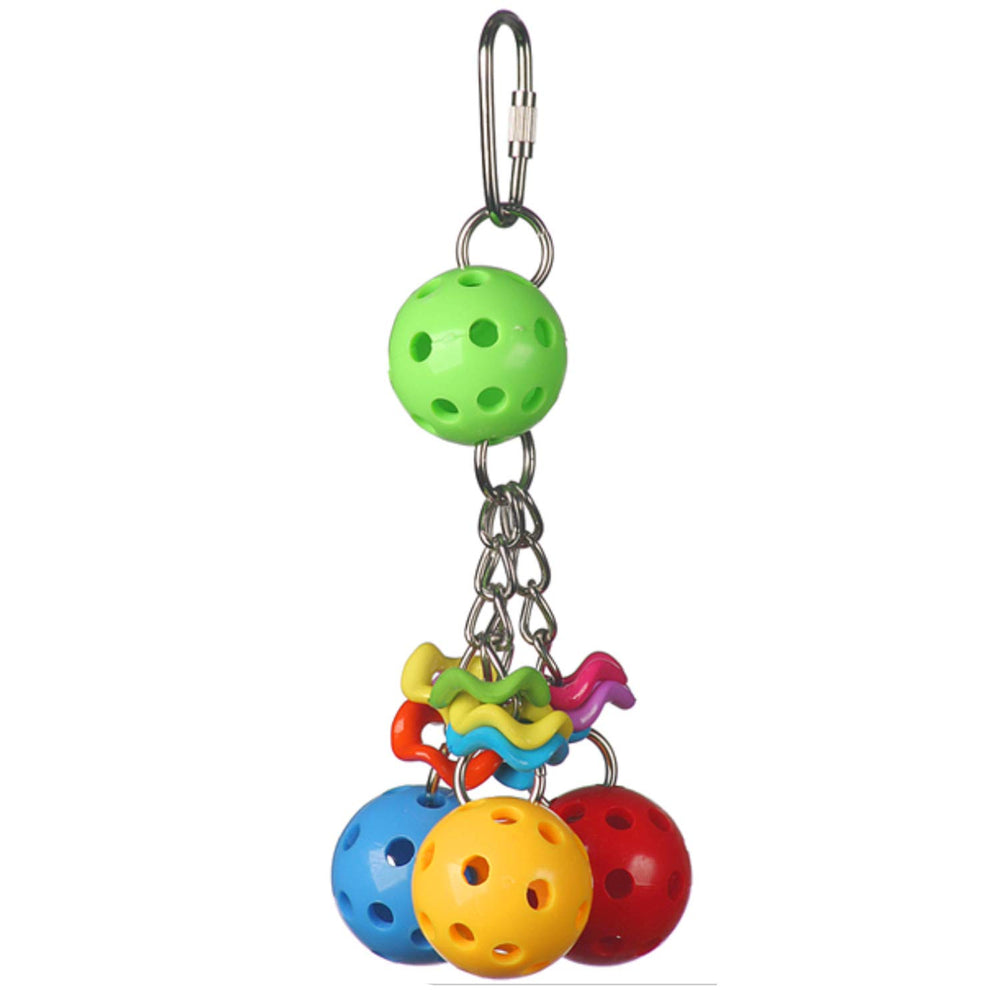 Jingleberries azul claro, bola con campana para juego variado