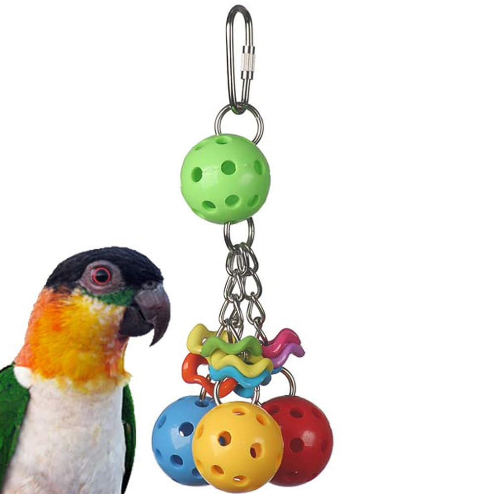Super Bird Creations Jingleberries, bola azul con campana para ejercitar el pico