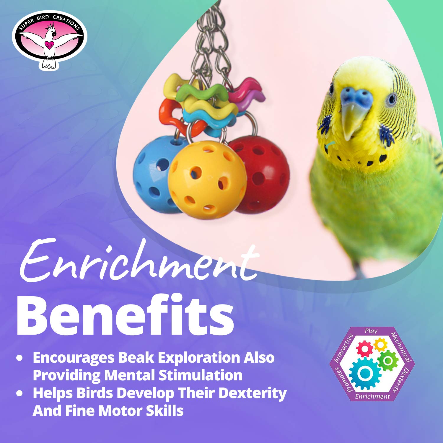 Jingleberries rosa, bola plástica con campana para juego seguro