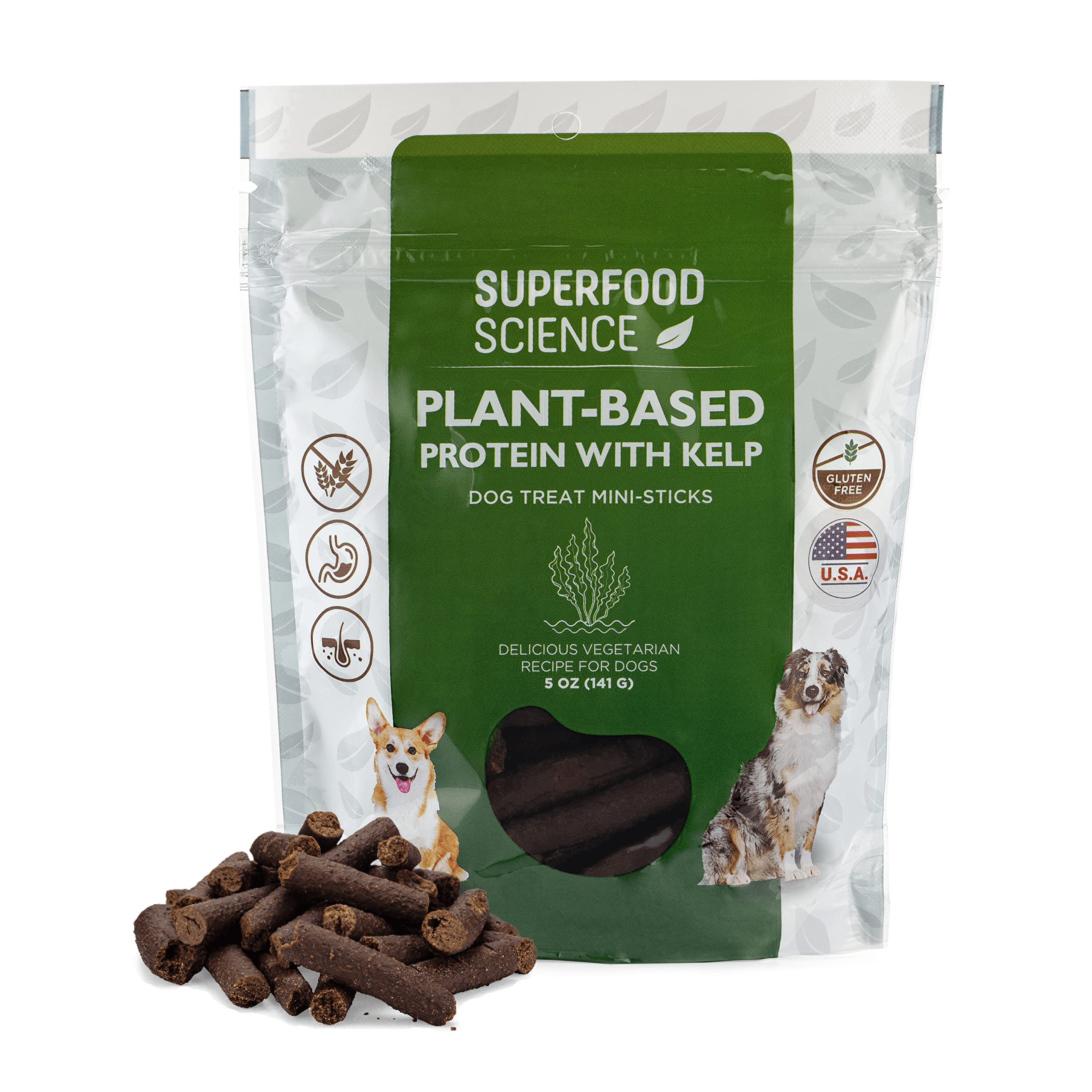 Superfood Science Friandises chien hypoallergéniques emballage pratique pour récompenser lors de l'entraînement.