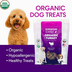 Galletas de pavo orgánico y ingredientes nutritivos de Superfood Science