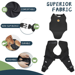 Supet apertura abdominal para perros permite hacer sus necesidades sin quitar la manga.