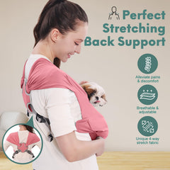 Bandolera Supet con dos correas ergonómicas, distribución de peso más cómoda.