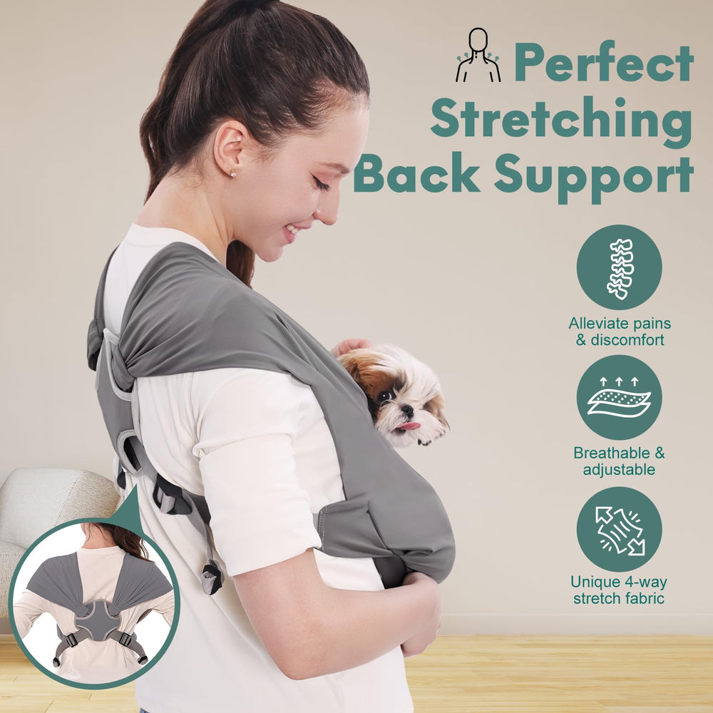 Supet bandolera, manos libres: ideal para paseos, compras o trabajo con la mascota cerca.