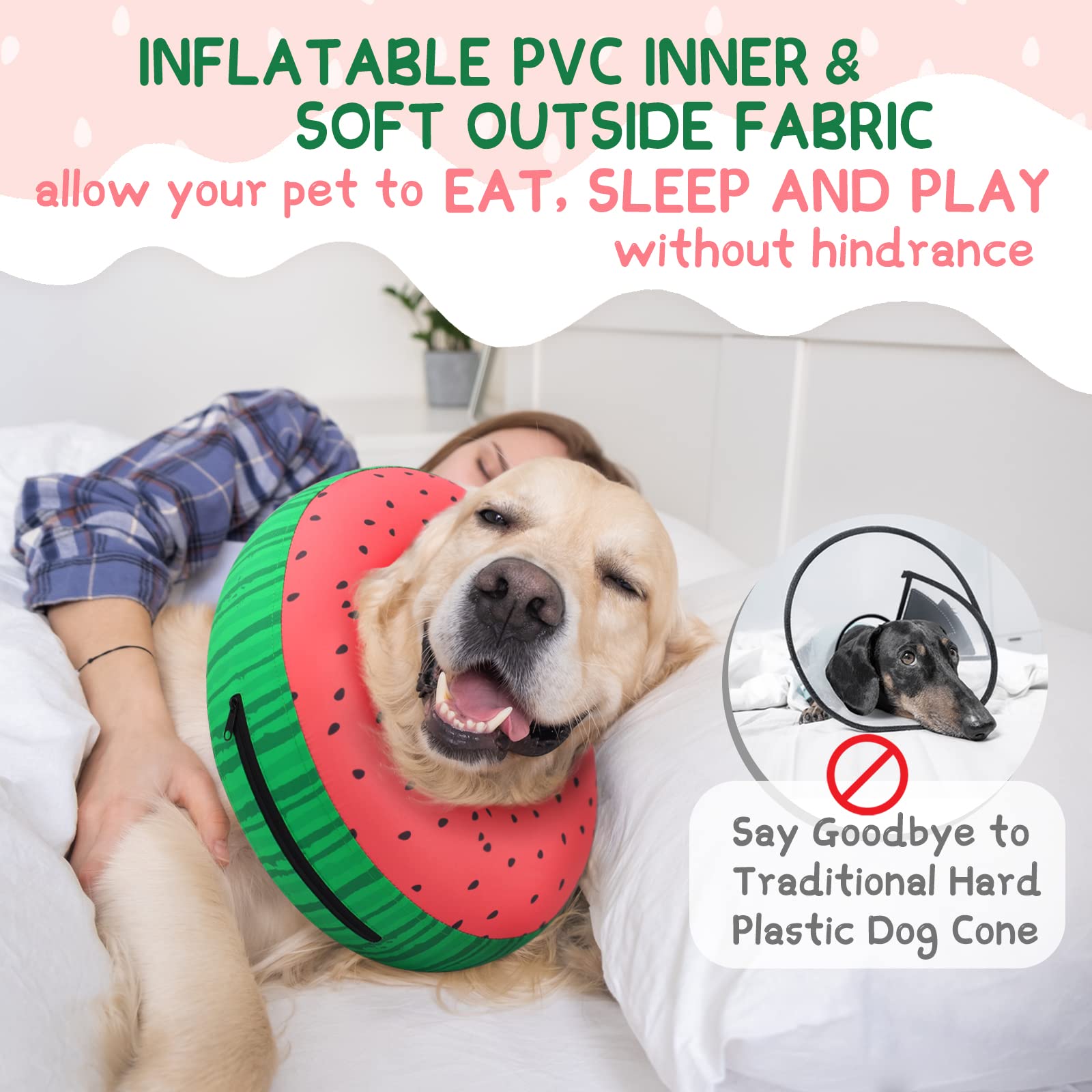 Supet collar comodo con ajuste de velcro, seguridad y confort.