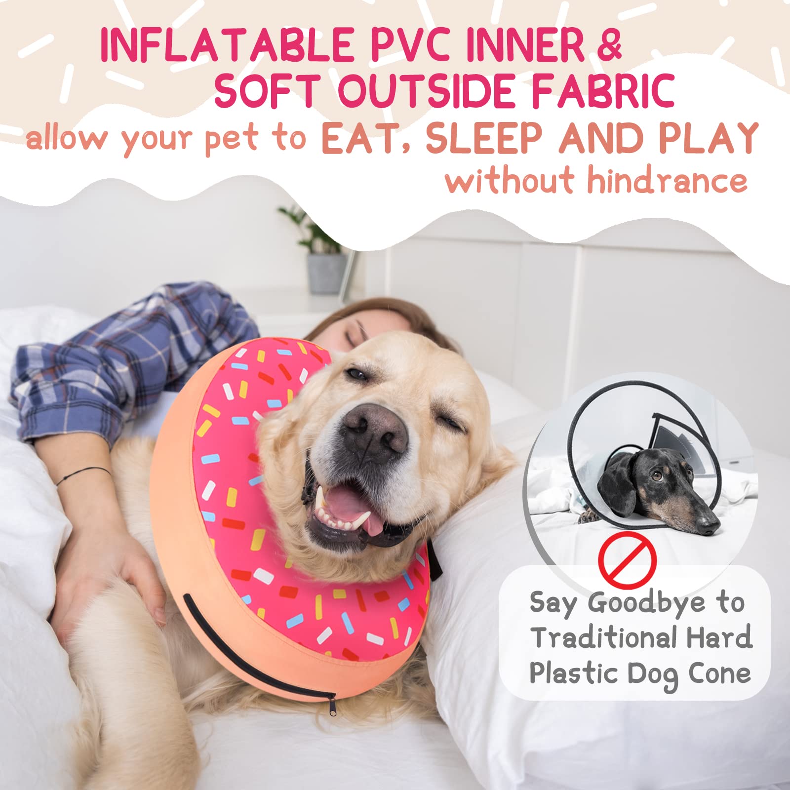 Ajuste seguro con velcro y fijación interna para evitar desplazamientos del collar Supet