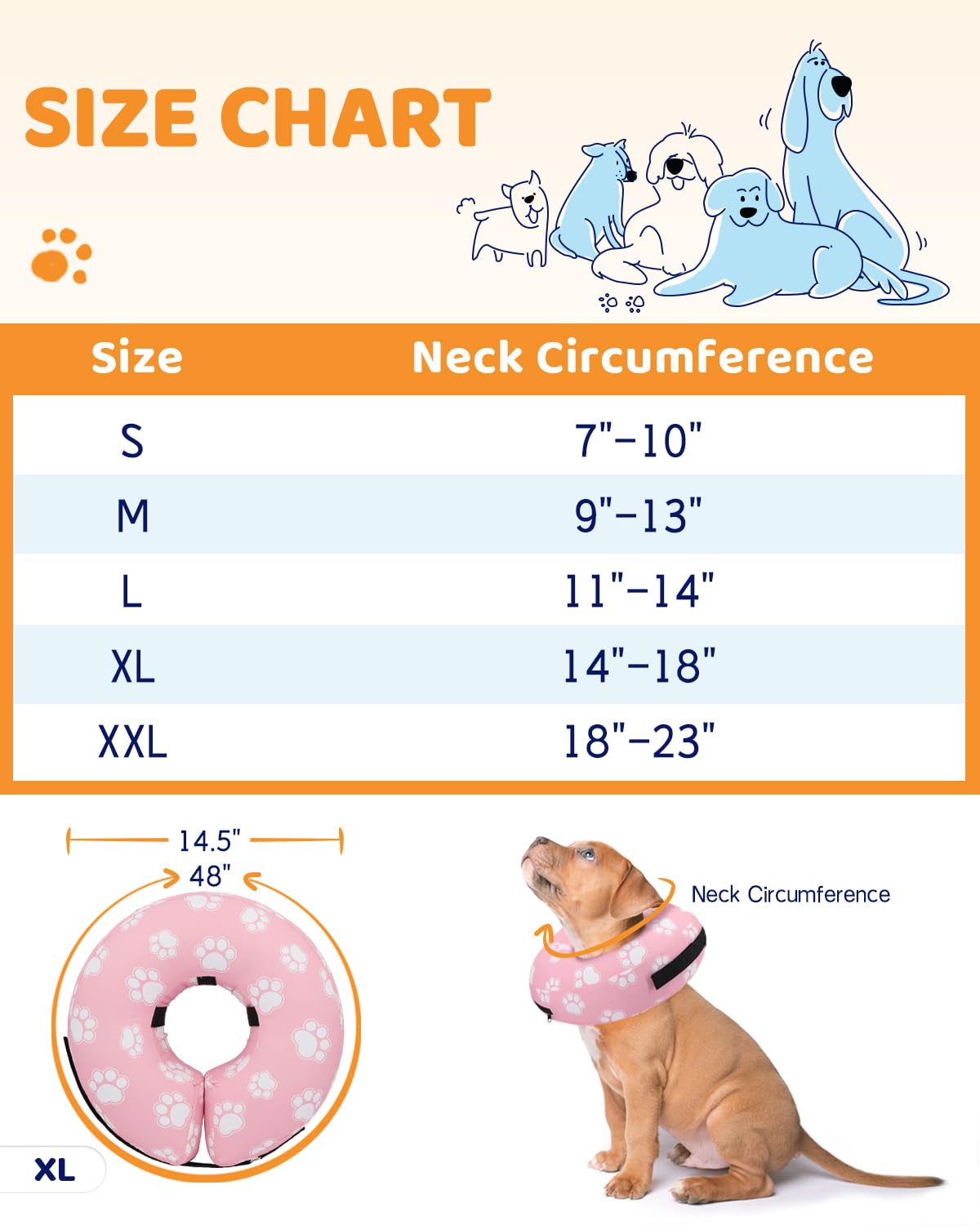 Supet collar dona inflable reduce estrés al evitar la presión rígida.